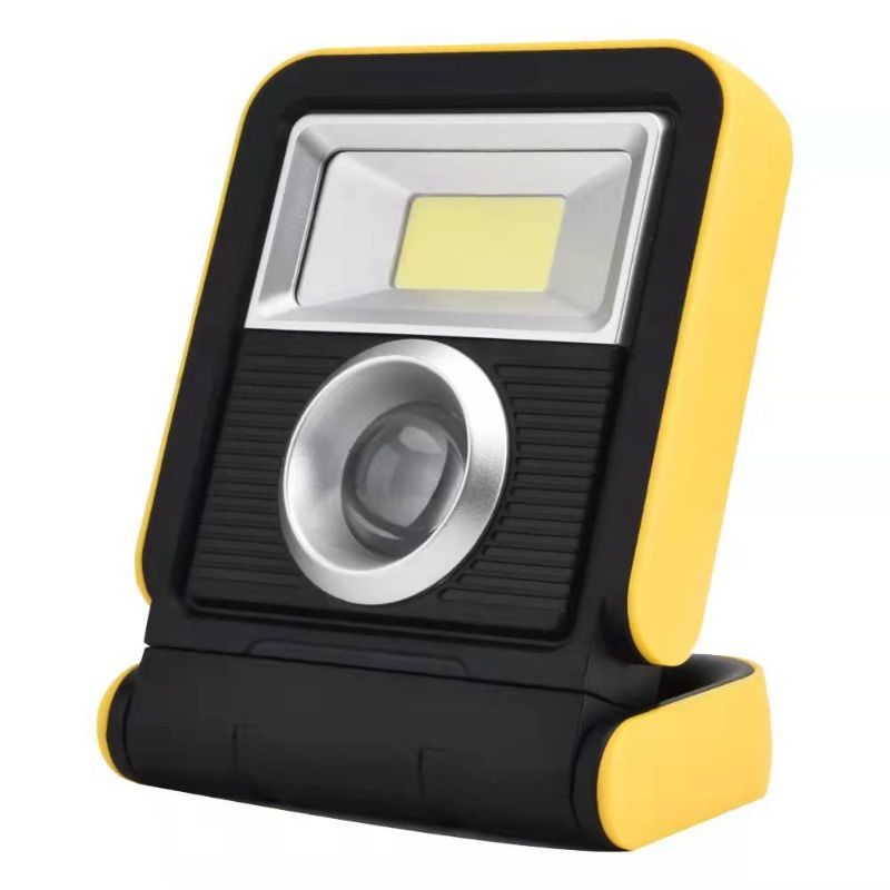 New high-intensity solar portable lamp, floodlight, COB rechargeable searchlight, LED outdoor work light, camping light
