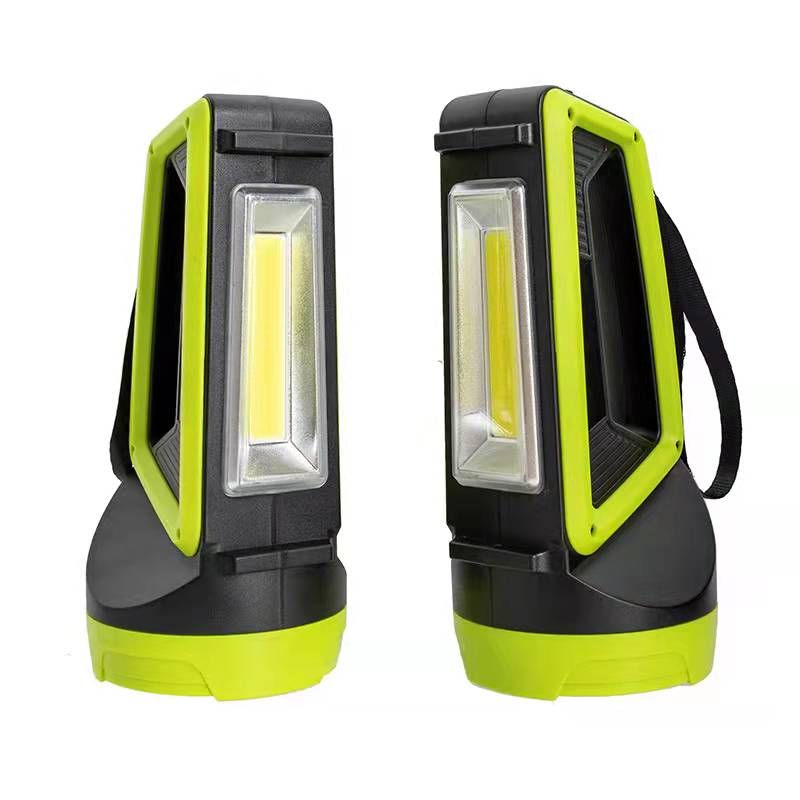 Cross-border best-selling high-power portable searchlight, outdoor camping light, USB with output and input red light warning light Item Picture