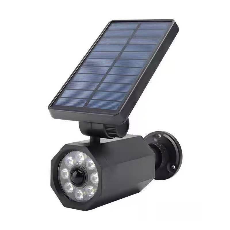 New solar wall lamps, simulation monitoring fake cameras, human infrared sensing courtyard lamps, garden lamps and spotlights