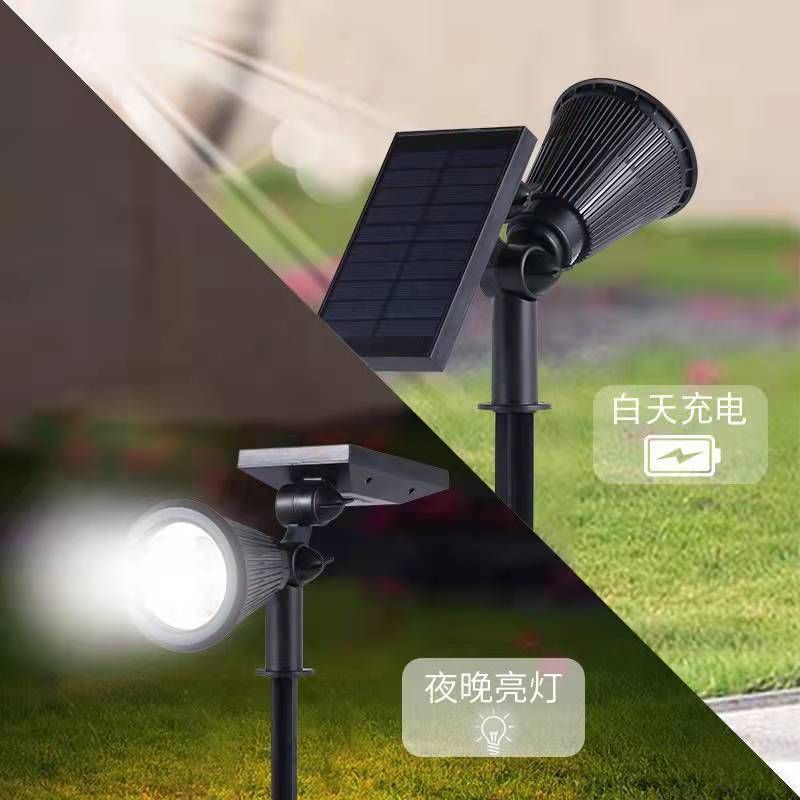 Solar led lawn lights, floodlights, rgb outdoor courtyard atmosphere lights, park wall lights, ground plug landscape lights details Picture