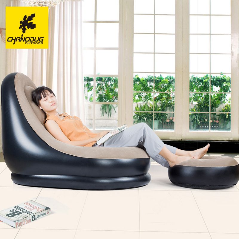 CHANODUG Lazy sofa inflatable foldable flocking sofa set