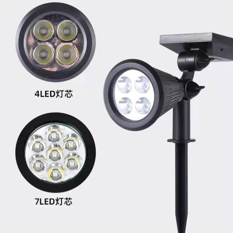 Solar led lawn lights, floodlights, rgb outdoor courtyard atmosphere lights, park wall lights, ground plug landscape lights pic 5
