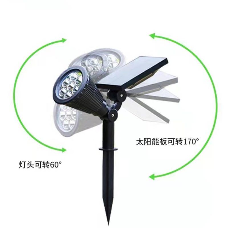 Solar led lawn lights, floodlights, rgb outdoor courtyard atmosphere lights, park wall lights, ground plug landscape lights pic 7