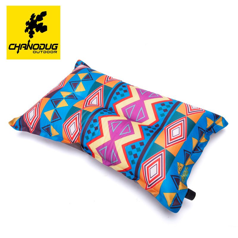 Self-inflating pillow ethnic style outdoor pillow lunch break sleeping pillow