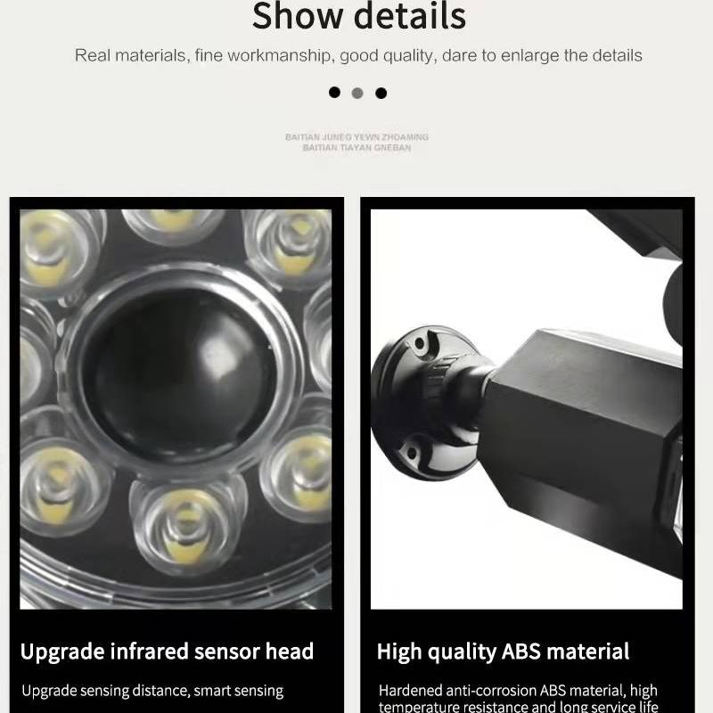 New solar wall lamps, simulation monitoring fake cameras, human infrared sensing courtyard lamps, garden lamps and spotlights pic 2