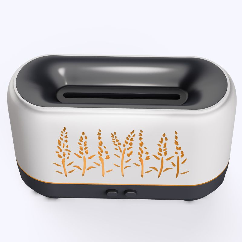 New 200ml flame aroma diffuser with hollow lavender 5V humidifier, home usb flame aroma diffuser Item Picture