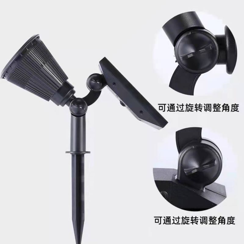 Solar led lawn lights, floodlights, rgb outdoor courtyard atmosphere lights, park wall lights, ground plug landscape lights pic 4