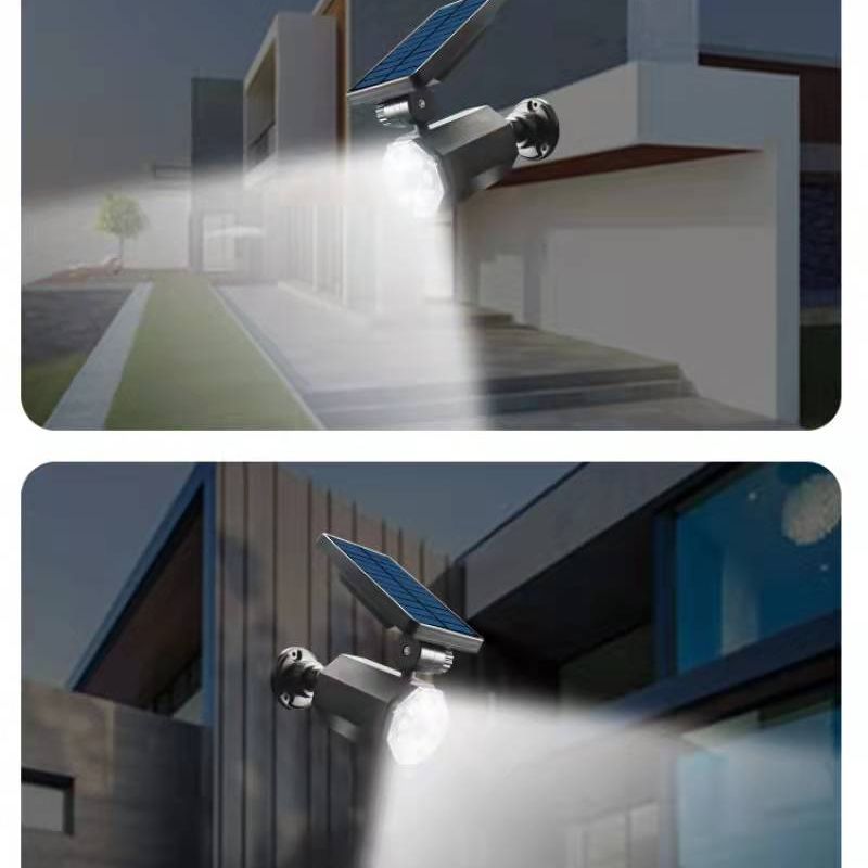 New solar wall lamps, simulation monitoring fake cameras, human infrared sensing courtyard lamps, garden lamps and spotlights pic 3
