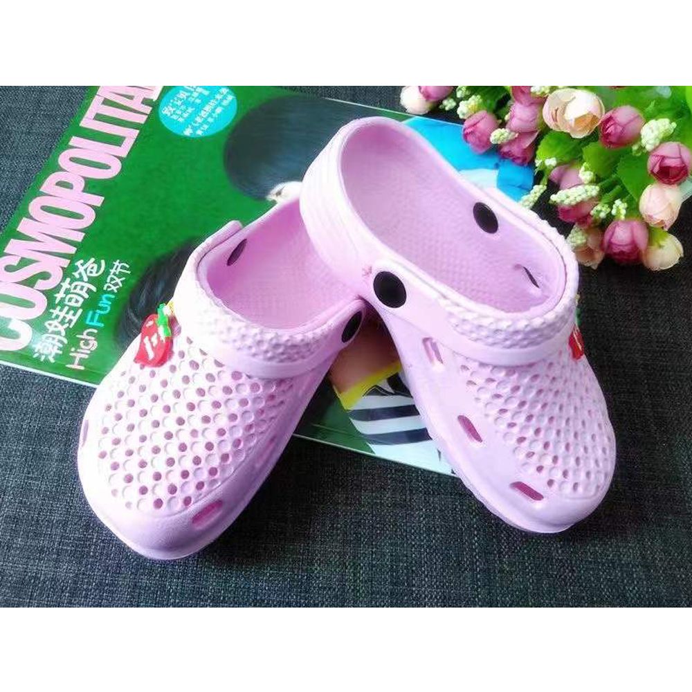 Children's shoes Crocs garden shoes Eva rear strap details Picture
