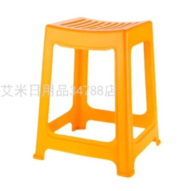 塑料凳子家用高凳简易透气条纹凳方凳创意熟胶板凳胶凳子HX-9060