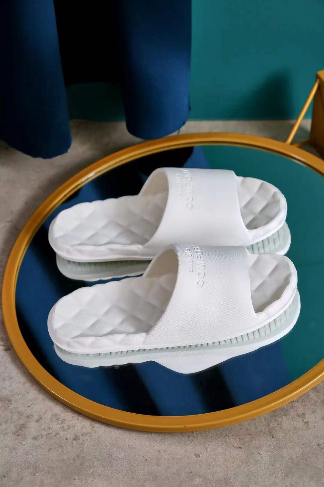 Eva high elastic non slip massage indoor slippers for men and women undefined