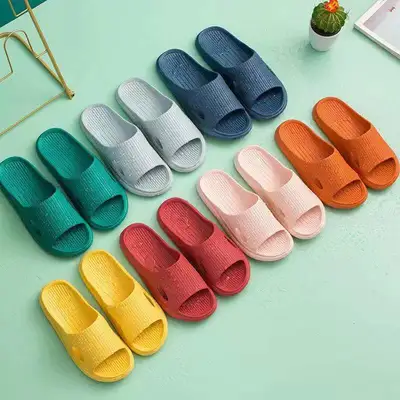 Light breathable and colorful EVA indoor slippers for men and women thumbnail
