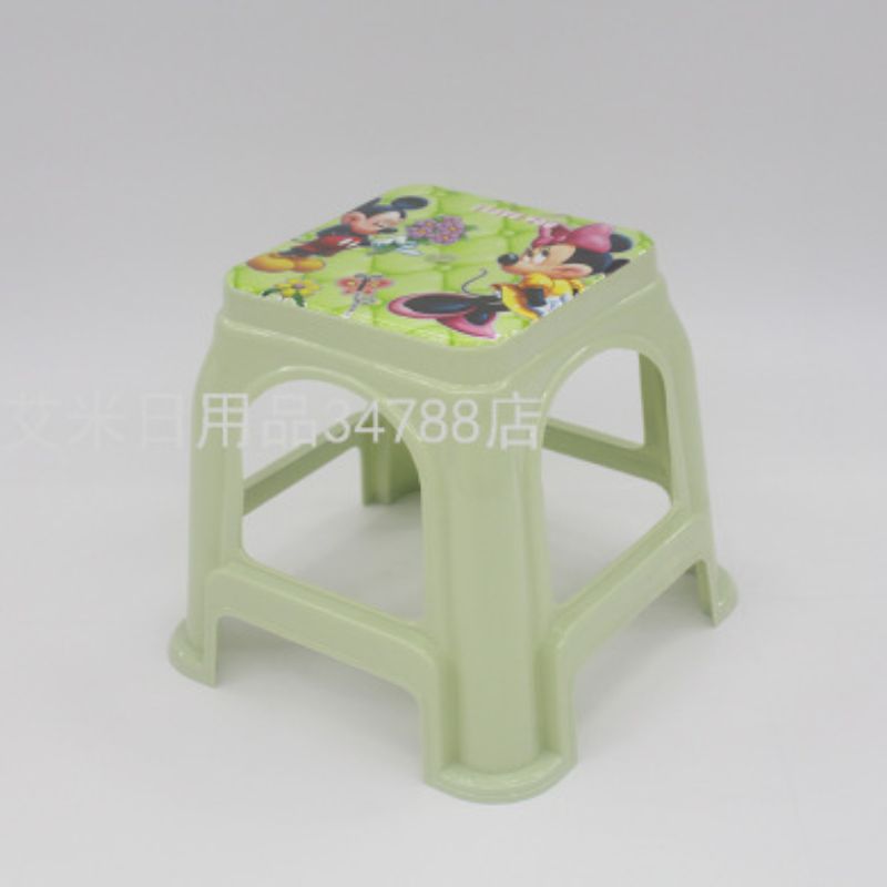 Small plastic stool Non-slip bathroom stool thickened high bench HX-8021
