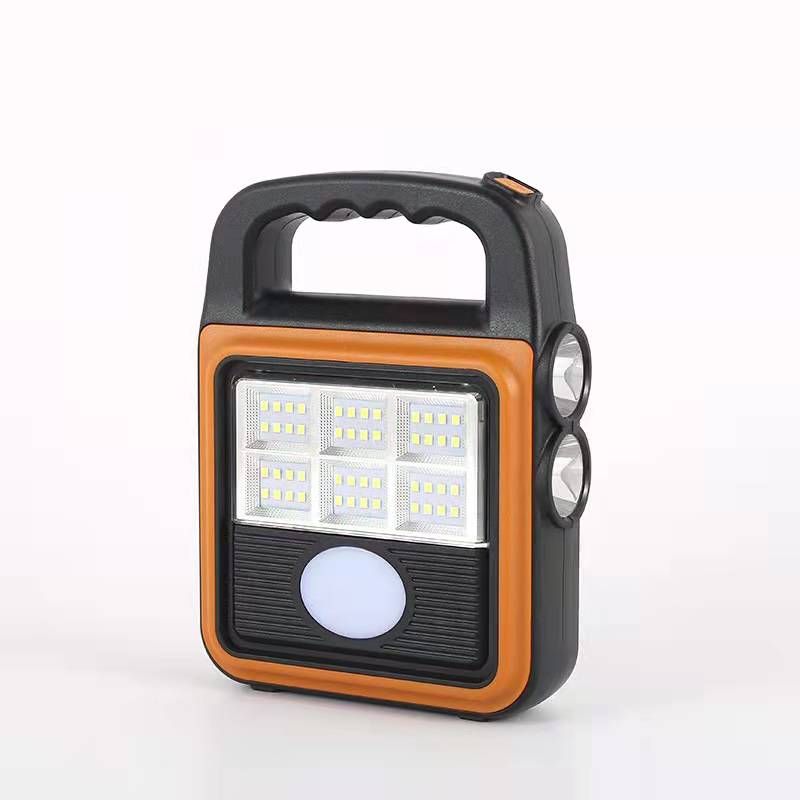Outdoor LED multi-functional solar floodlight, USB charging high-intensity portable flashlight, COB portable camping flashlight Application Scenario