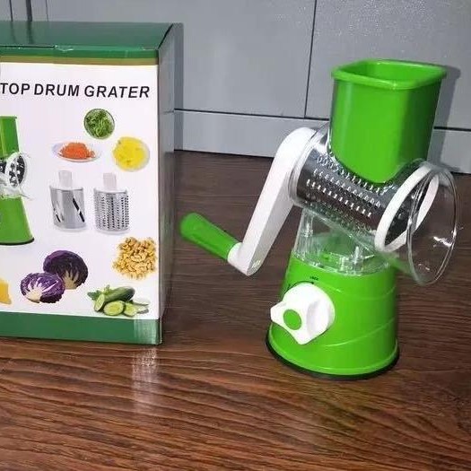 Three-in-one spiral slicer for vegetables,fruits and potatoes functional kitchen utensils full figure