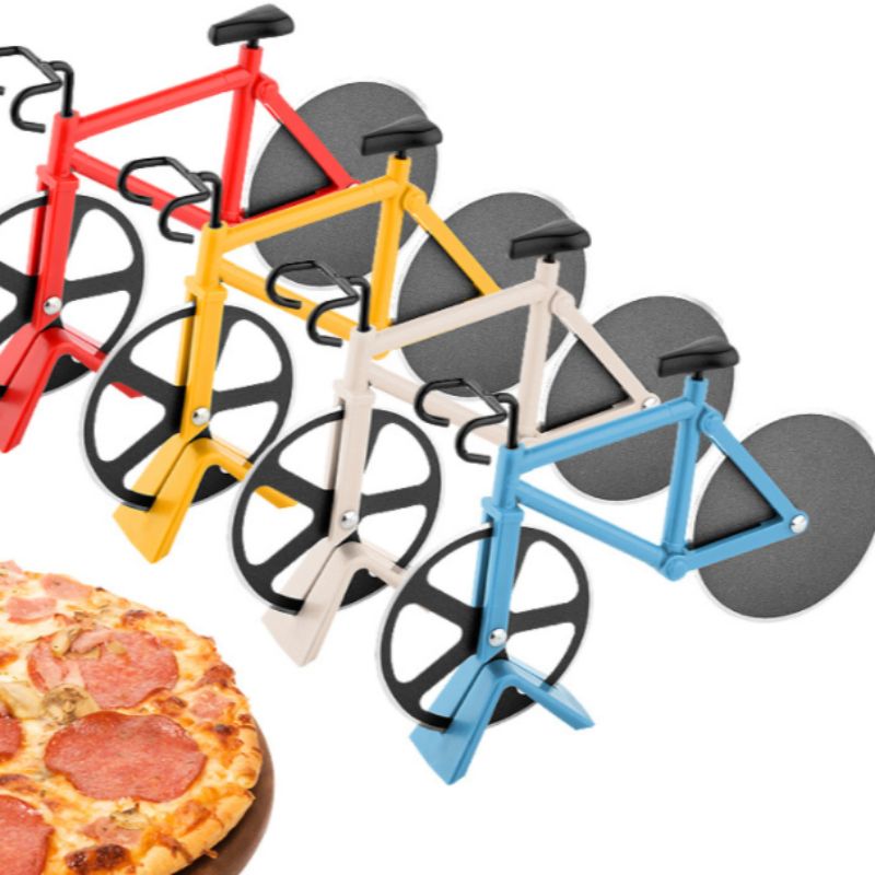 Bicycle pizza cutting creative stainless steel hob for foreign trade