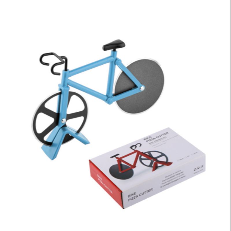 Creative stainless steel rotary knife for bicycle pizza cutting for export Application Scenario