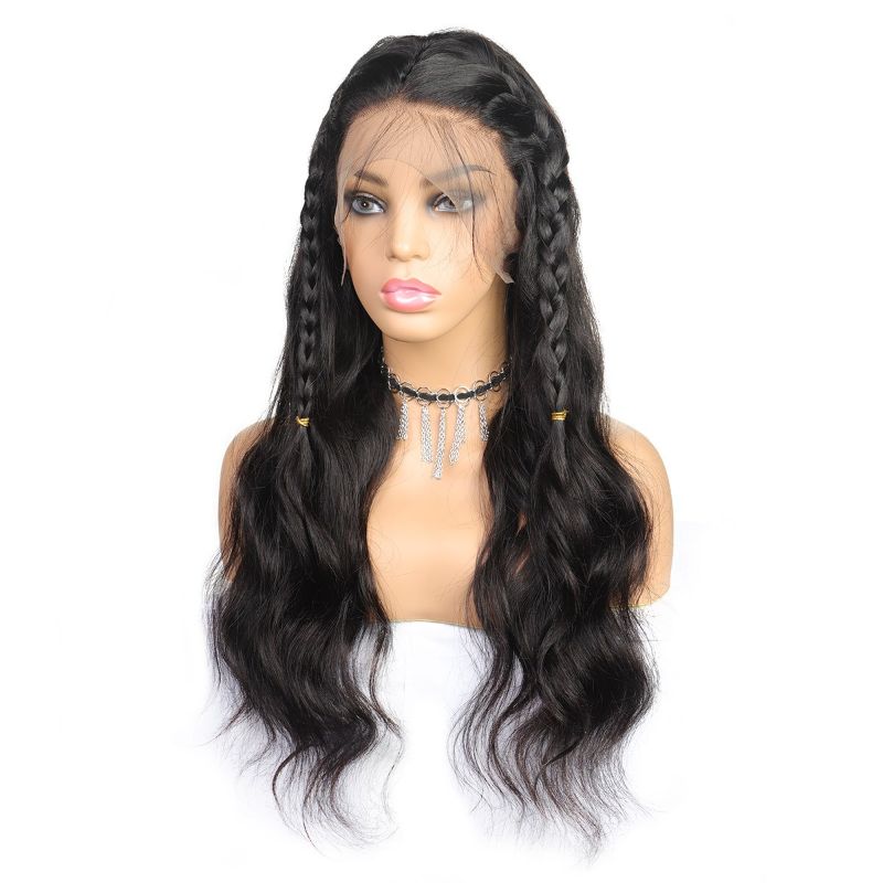 卡妮卡纶假发工厂真人发前蕾丝头套 Body wave human hair wigs批发