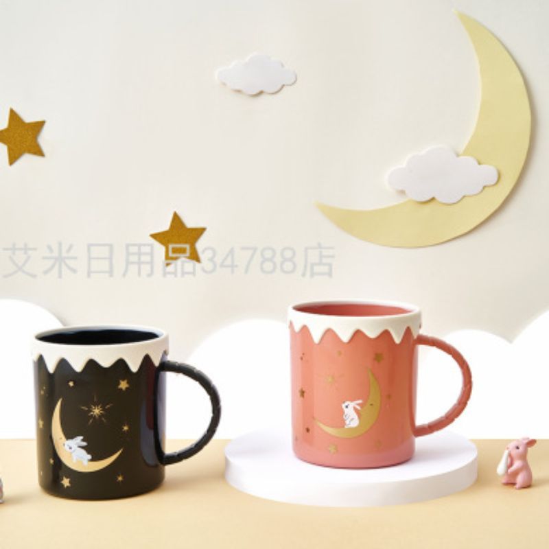 ML-7035可爱卡通塑料刷牙杯防摔塑料彩兔虹水杯家用情侣漱口杯