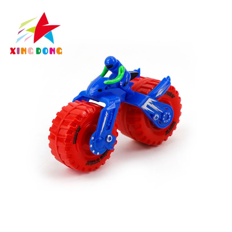 儿童玩具摩托车 急速惯性摩托车 红黄蓝三色 详情图3