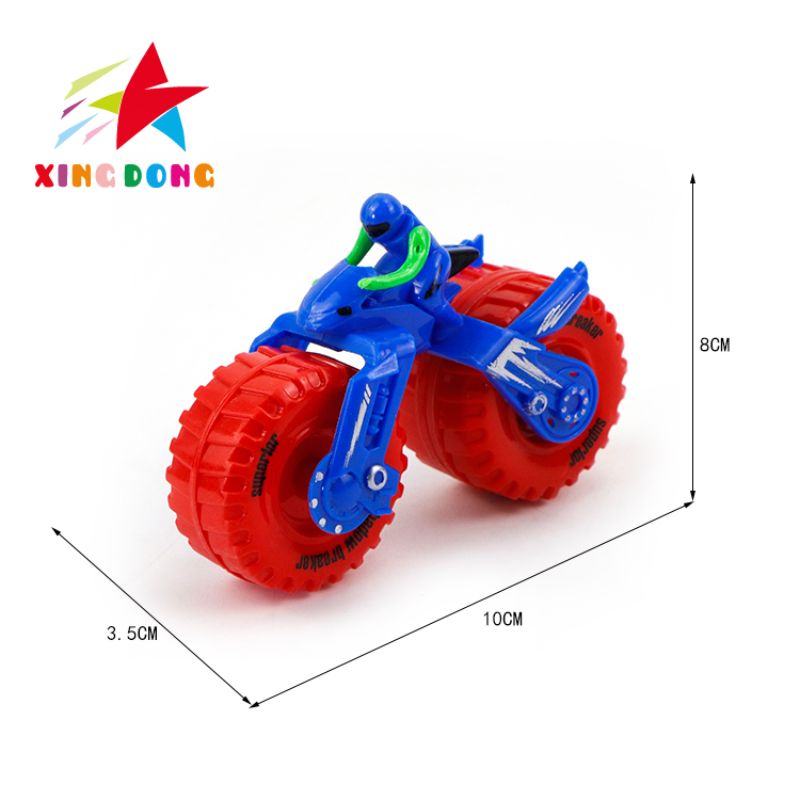 儿童玩具摩托车 急速惯性摩托车 红黄蓝三色 详情图4