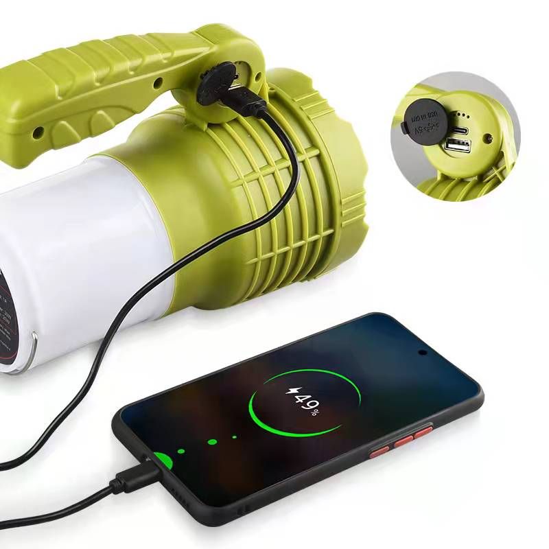 781 Powerful flashlight, multi-functional USB charging, P70 portable searchlight, outdoor emergency work light details Picture