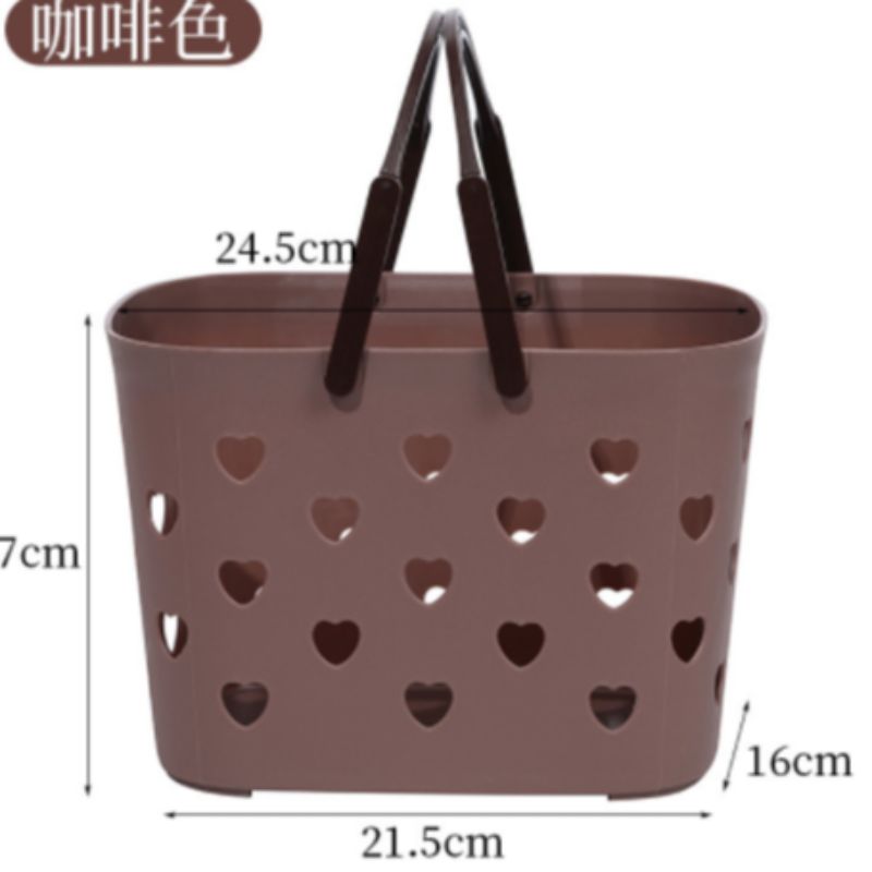 手提塑料沐浴篮子外贸