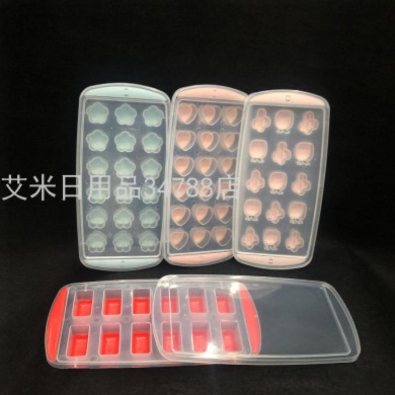 18 plum ice grid with soft bottom ice grid ice box Ice mold 2219-1