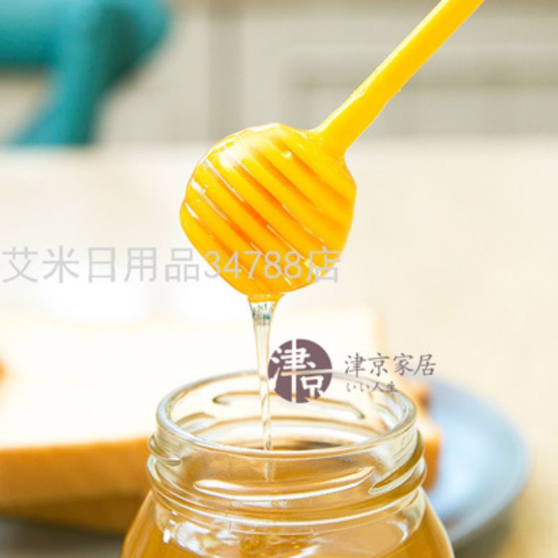 日本ECHO塑料长柄蜂蜜棒果酱棒蜂蜜勺咖啡搅拌棒果酱勺2个装详情图2