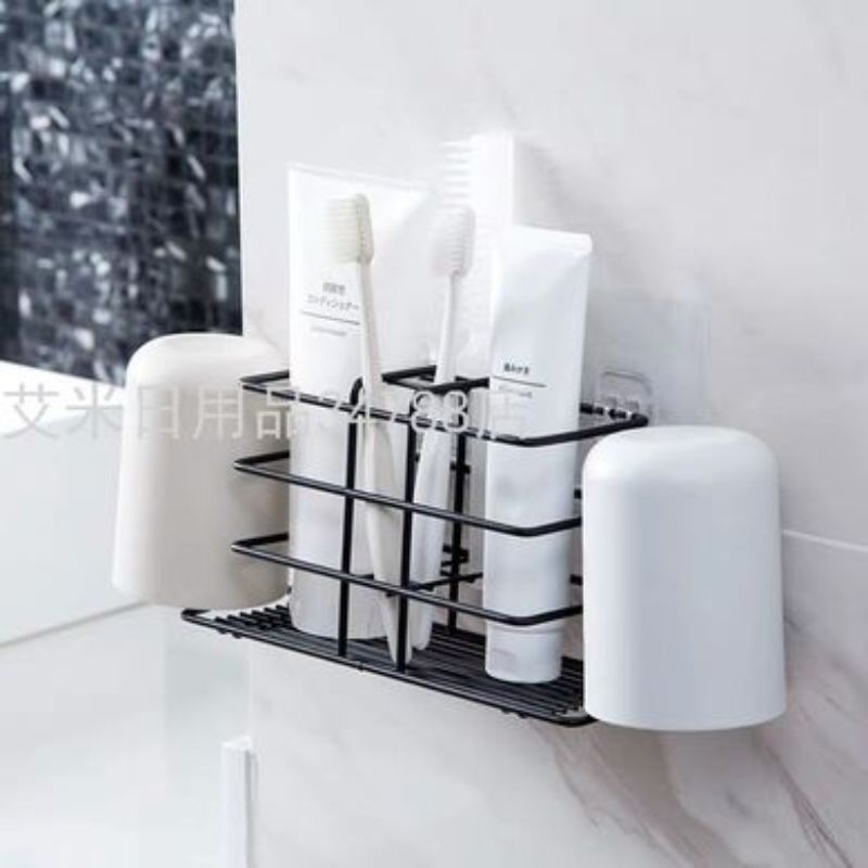 HR-16 Toothbrush rack Bathroom mouthwash cup storage rack Creative wall hanging dental rack Toothbrush holder