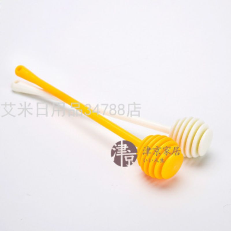 日本ECHO塑料长柄蜂蜜棒果酱棒蜂蜜勺咖啡搅拌棒果酱勺2个装详情图1