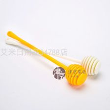 日本ECHO塑料长柄蜂蜜棒果酱棒蜂蜜勺咖啡搅拌棒果酱勺2个装