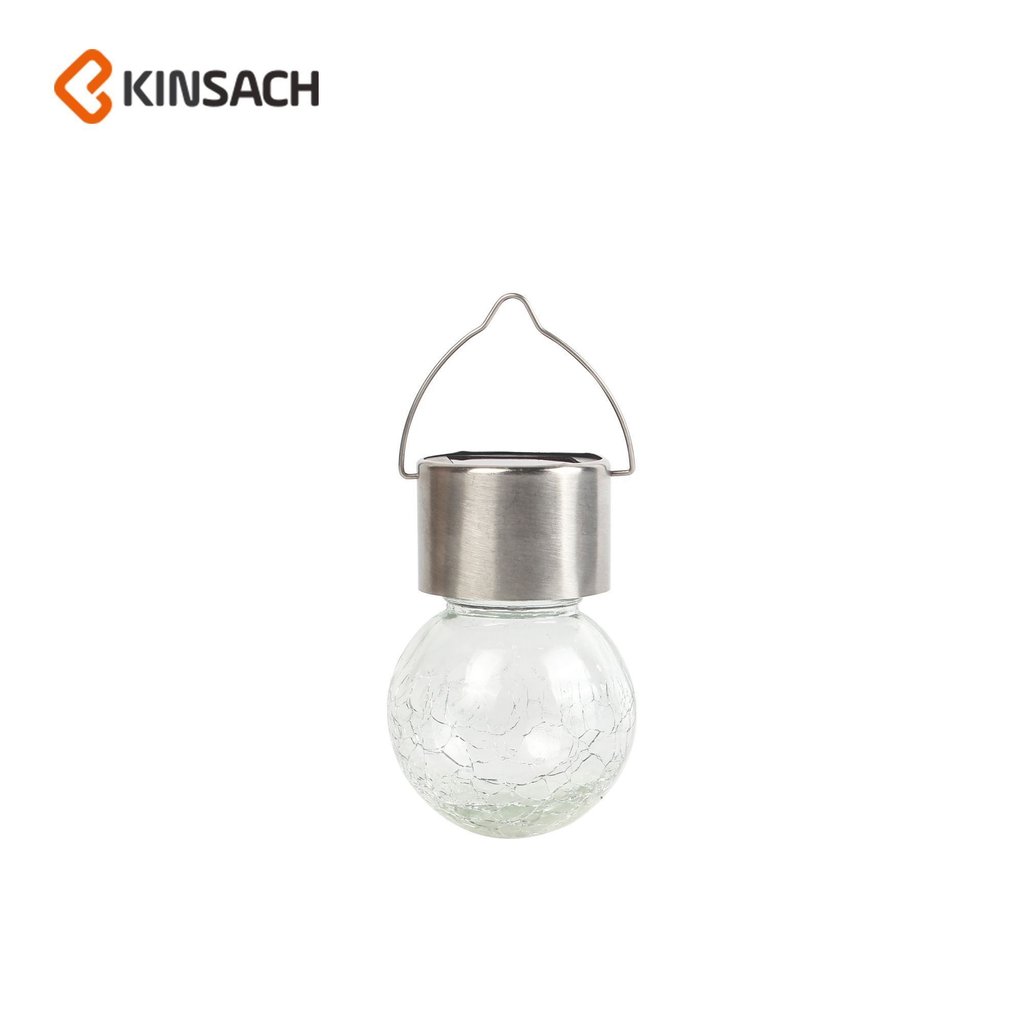 Solar crack ball glass ball light household LED corridor light outdoor waterproof garden light landscape light