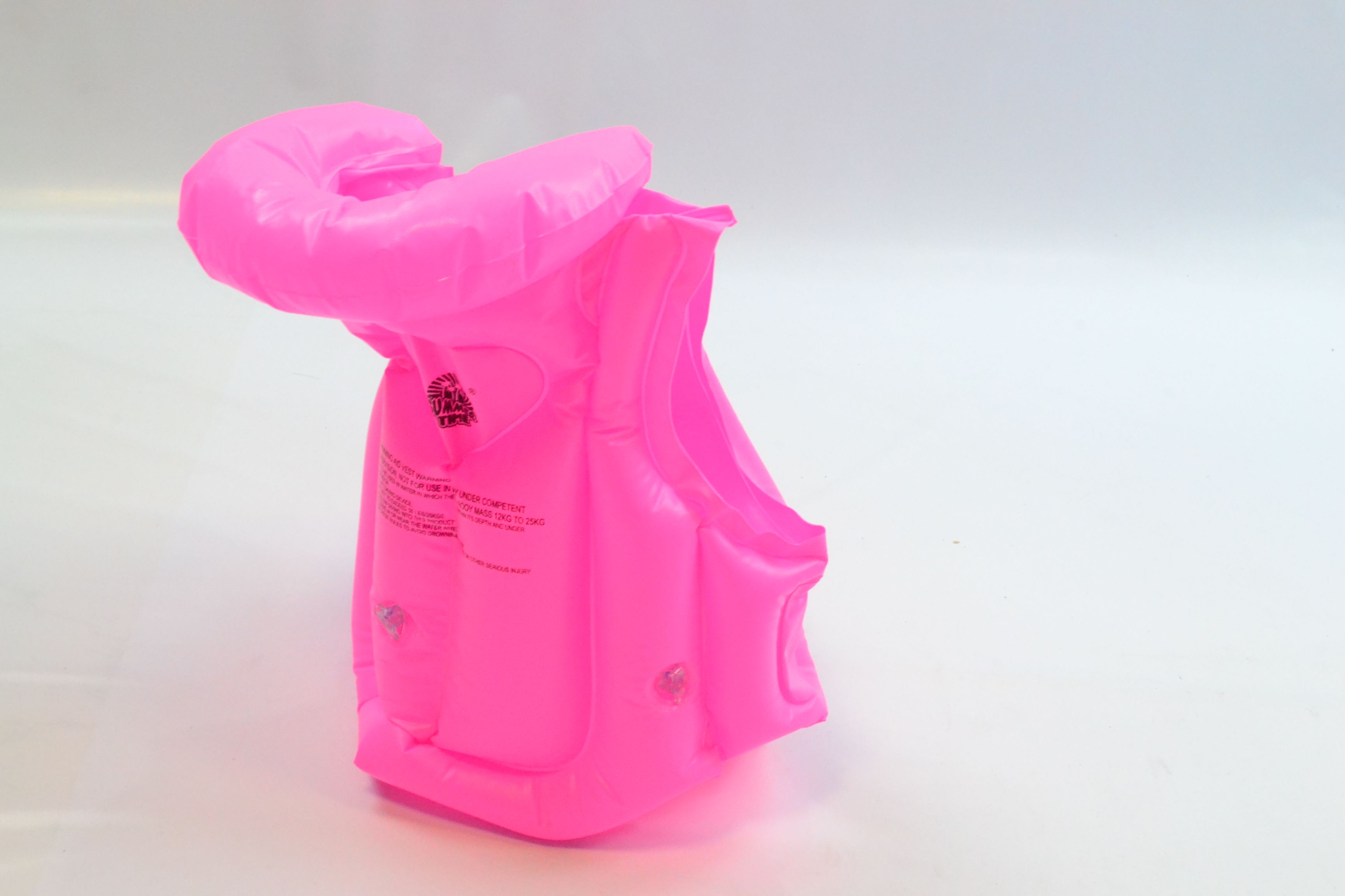 Rainbow Rain Summer Time inflatable life jacket for children and teens 1 Item Picture