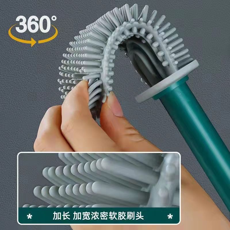 Silicone toilet brush