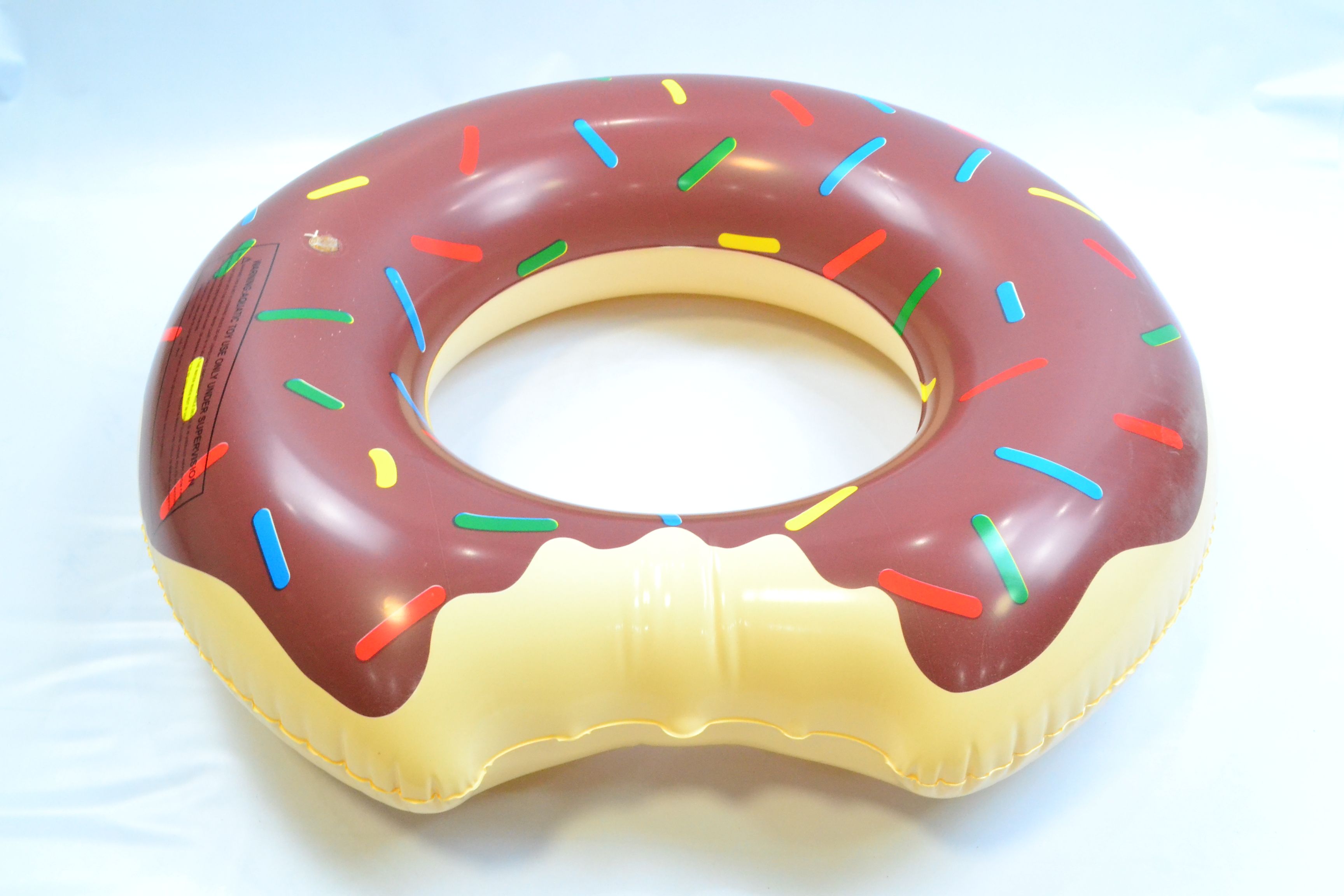Factory wholesale beach celebrity donut swimming rings, children and adults PVC inflatable swimming rings 1 Specification image