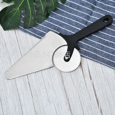Stainless steel pizza wheel knife Hob Pizza cutter Household plastic handle dual-use pizza cutting tools Baking tools