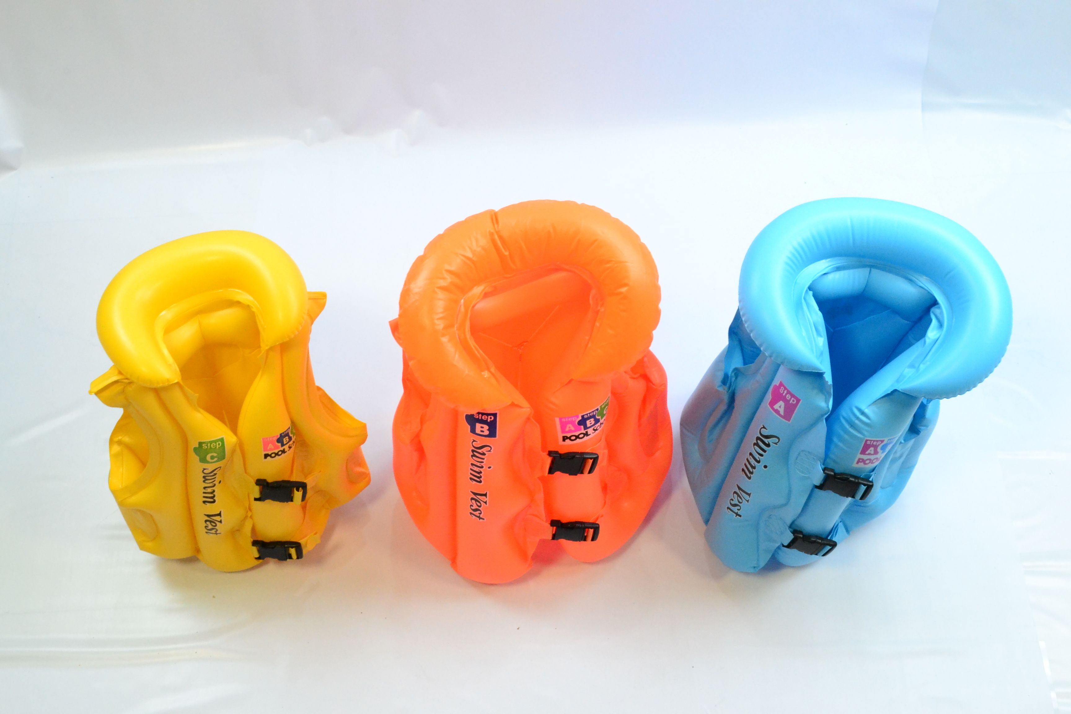 Rainbow Rain Summer Time inflatable life jacket for children and teens 1 full figure