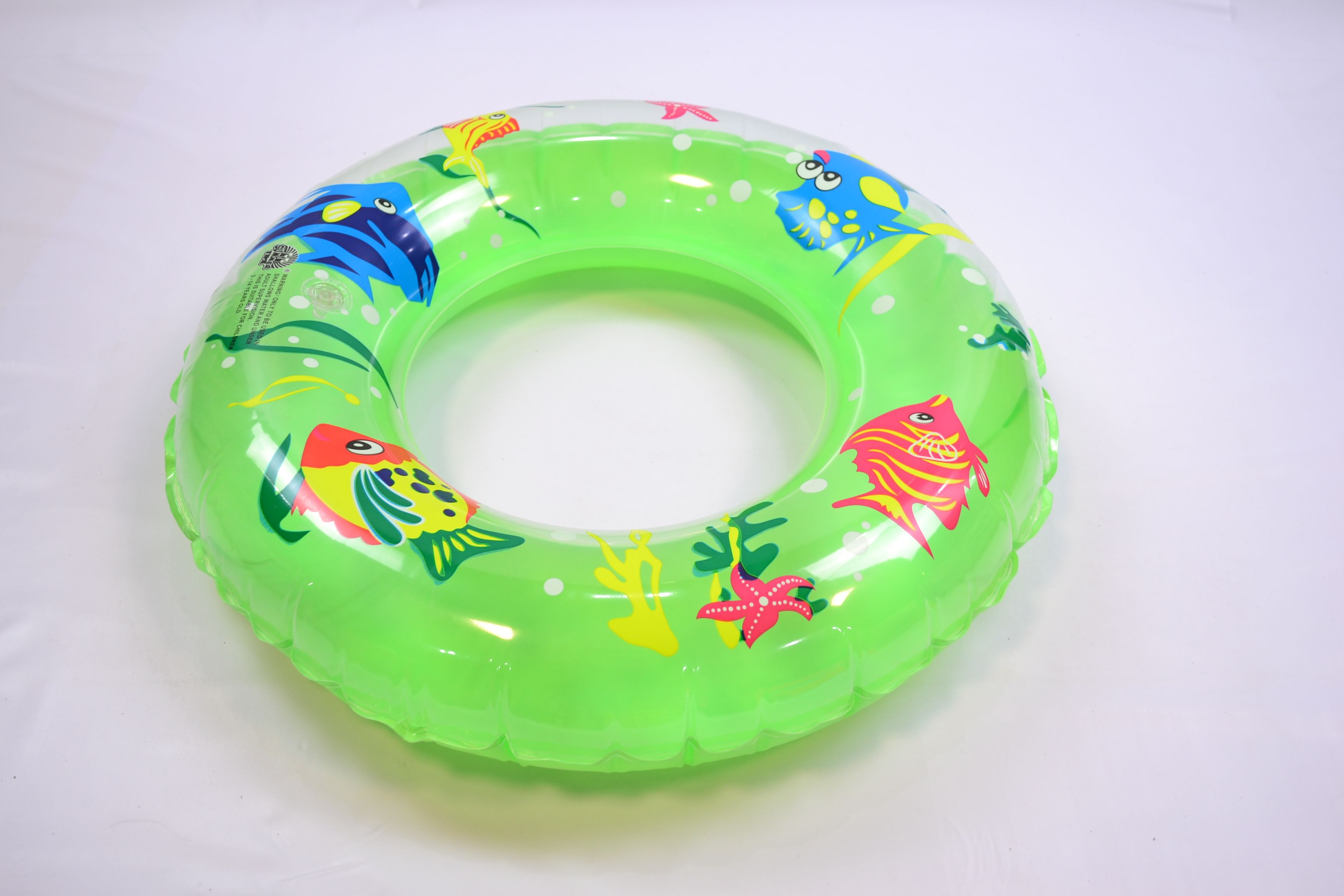 pvc mixed-color and mixed-style transparent swimming rings, water products, inflatable toys, children's swimming rings, Hongyu 1 Item Picture