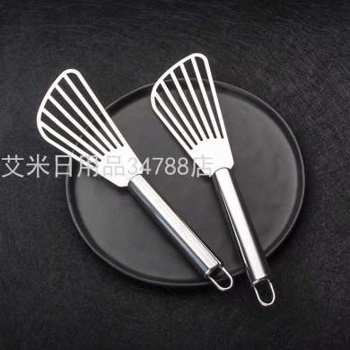不锈钢翻鱼铲牛排煎铲外贸小煎斜铲煎饼漏铲
