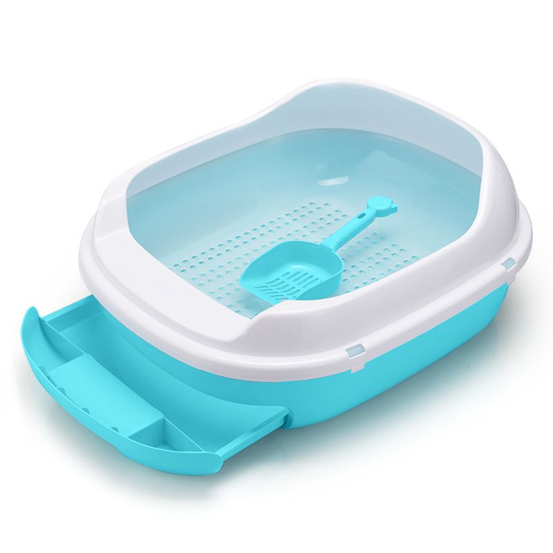 Big Size Thicker Cat Litter Toilet Deodorization Material Anti-splash Pedal Double Layer Cat Litter Box With Drawer thumbnail