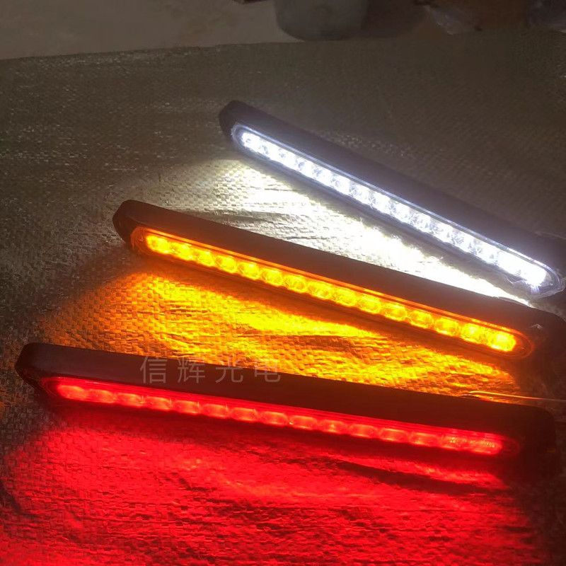 Truck LED lights, 24V high-mounted brake lights, reverse lights, turn signals, red and yellow lights Application Scenario