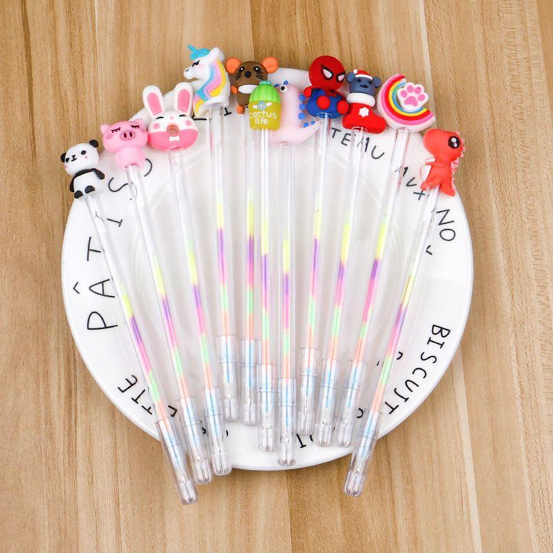 Cute girl heart cartoon figure animal cute dinosaur neutral pen pen Student writing pen stationery set