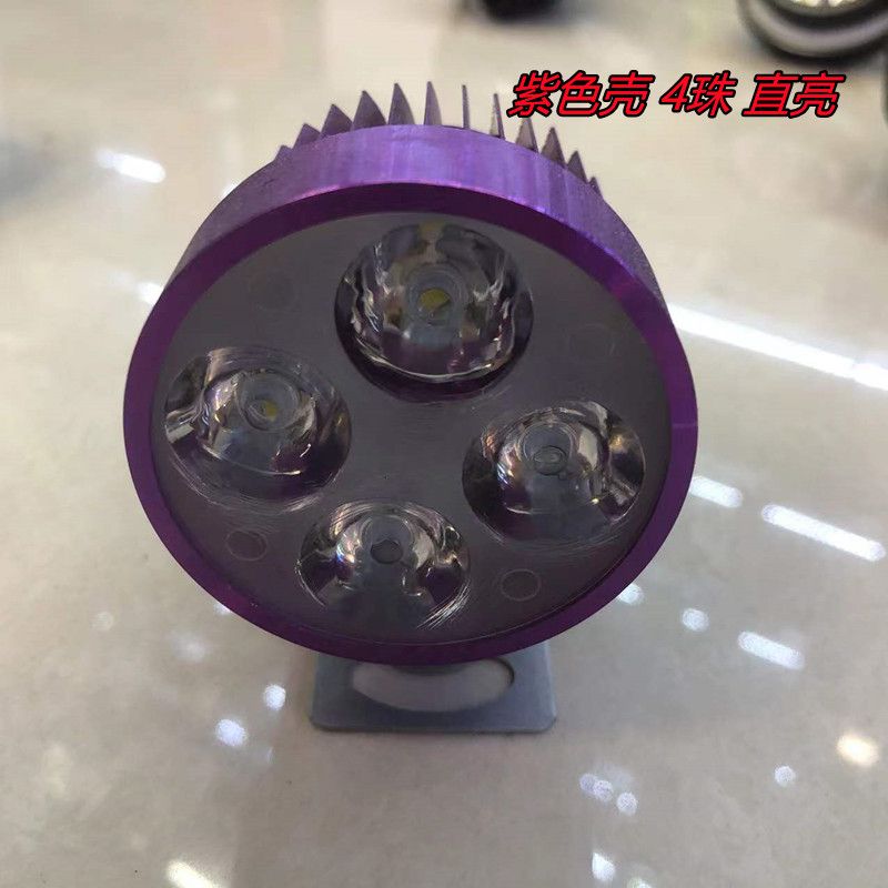 Motorcycle LED light 12V focused spotlight, super bright and powerful light, external hanging 4 or 6 beads, export version Application Scenario
