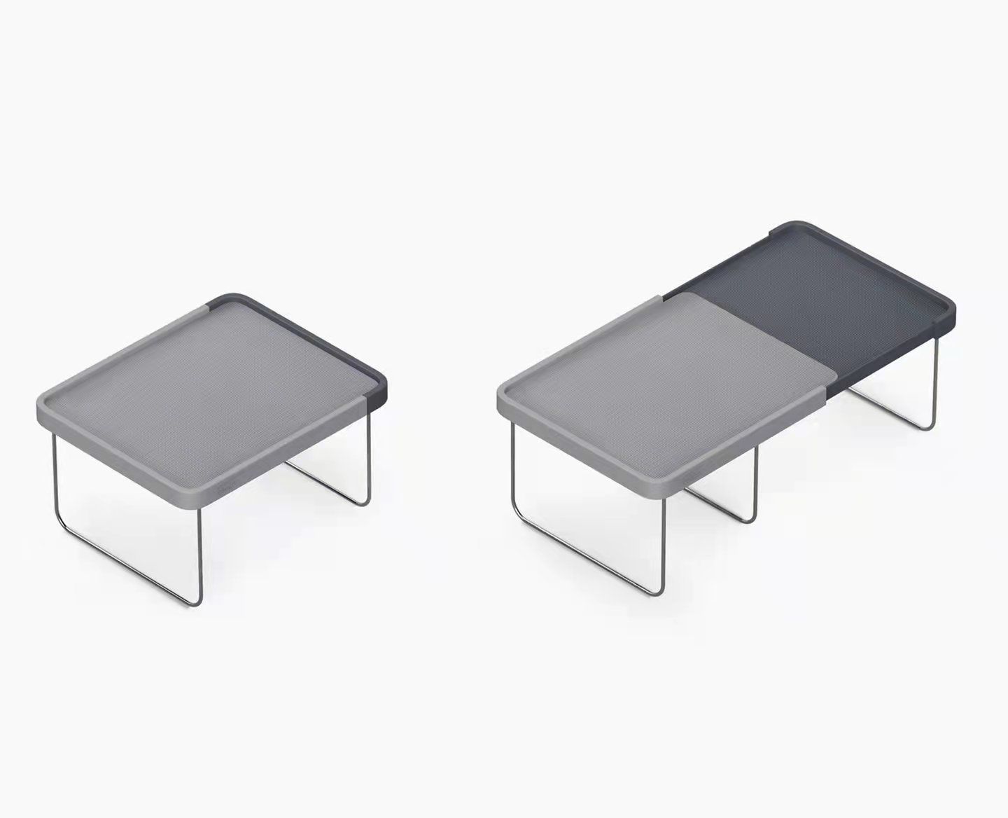 Retractable overhead shelving