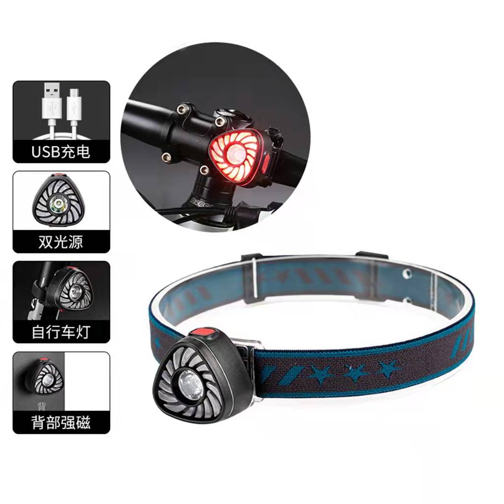 New LED strong bald light, multi-functional fishing light, hand-waving sensor light, head-mounted headlamp Specification image