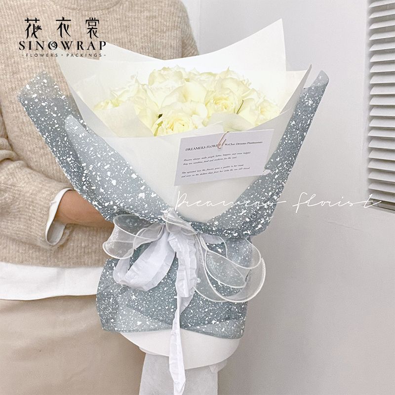 New style of flower dress, sweet sugar gauze, fresh flower bouquet packaging, gauze, Valentine's Day flower shop materials DIY Application Scenario