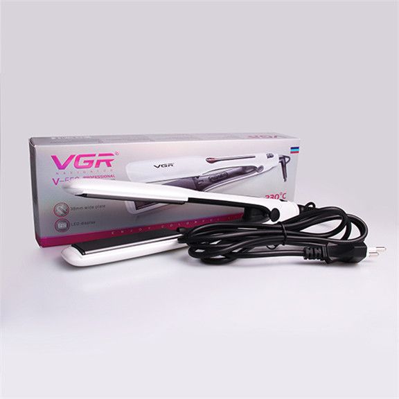 V-556 Negative ion hair straightening clamp with wide panel, LCD digital display, intelligent temperature control and adjustment clamp Specification image