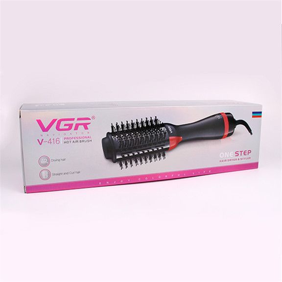 V-416 Household curling iron, powerful wind force, negative ion hair care, hot air comb, salon curling comb details Picture