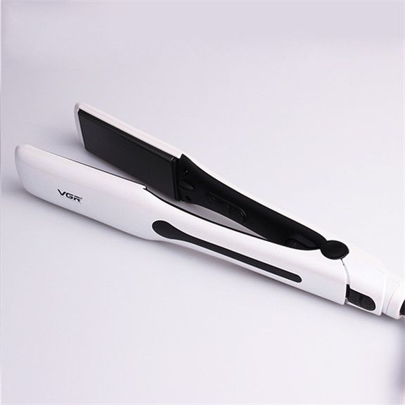 V-556 Negative ion hair straightening clamp with wide panel, LCD digital display, intelligent temperature control and adjustment clamp details Picture